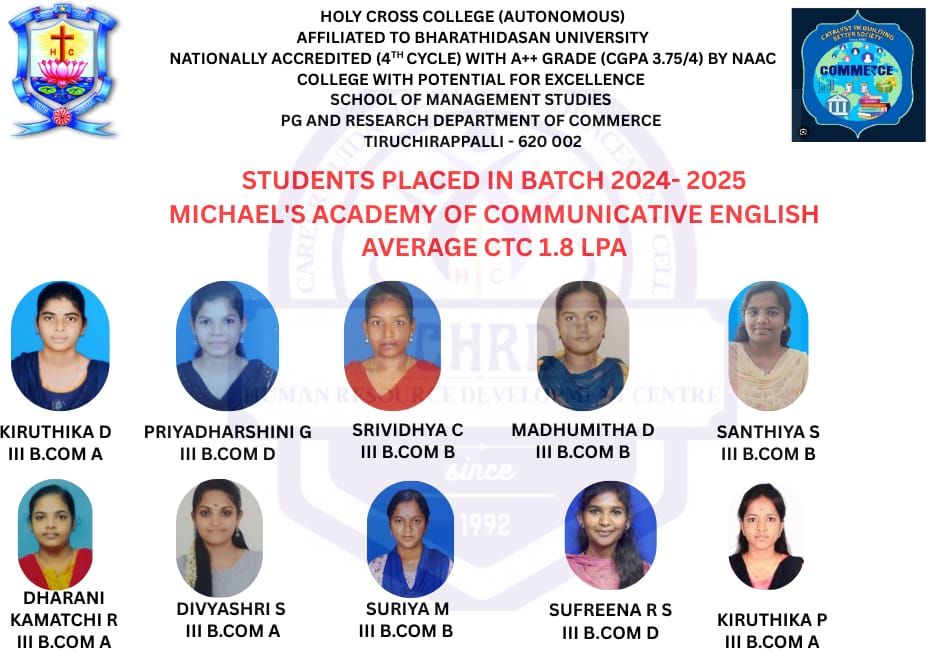 Michael's Academy of Communicative English 2024-2025
