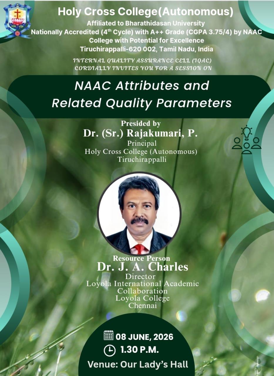 NAAC Attributes and Related Quality Parameters