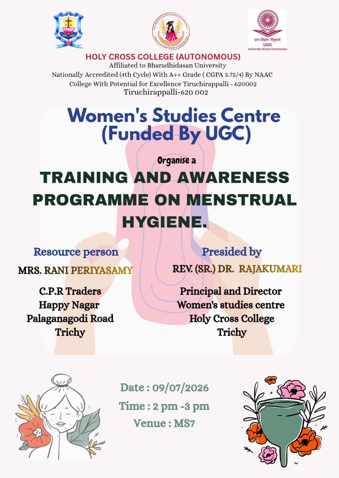 Trainning and Awareness Programme on Menstural Hygiene