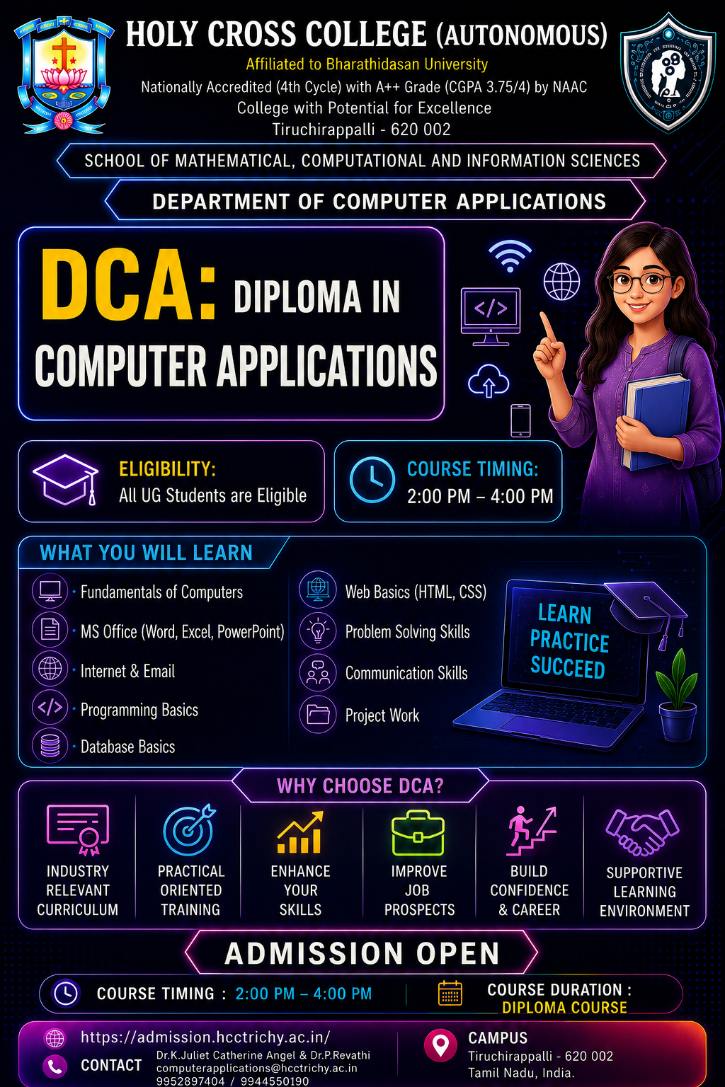 DCA Admission