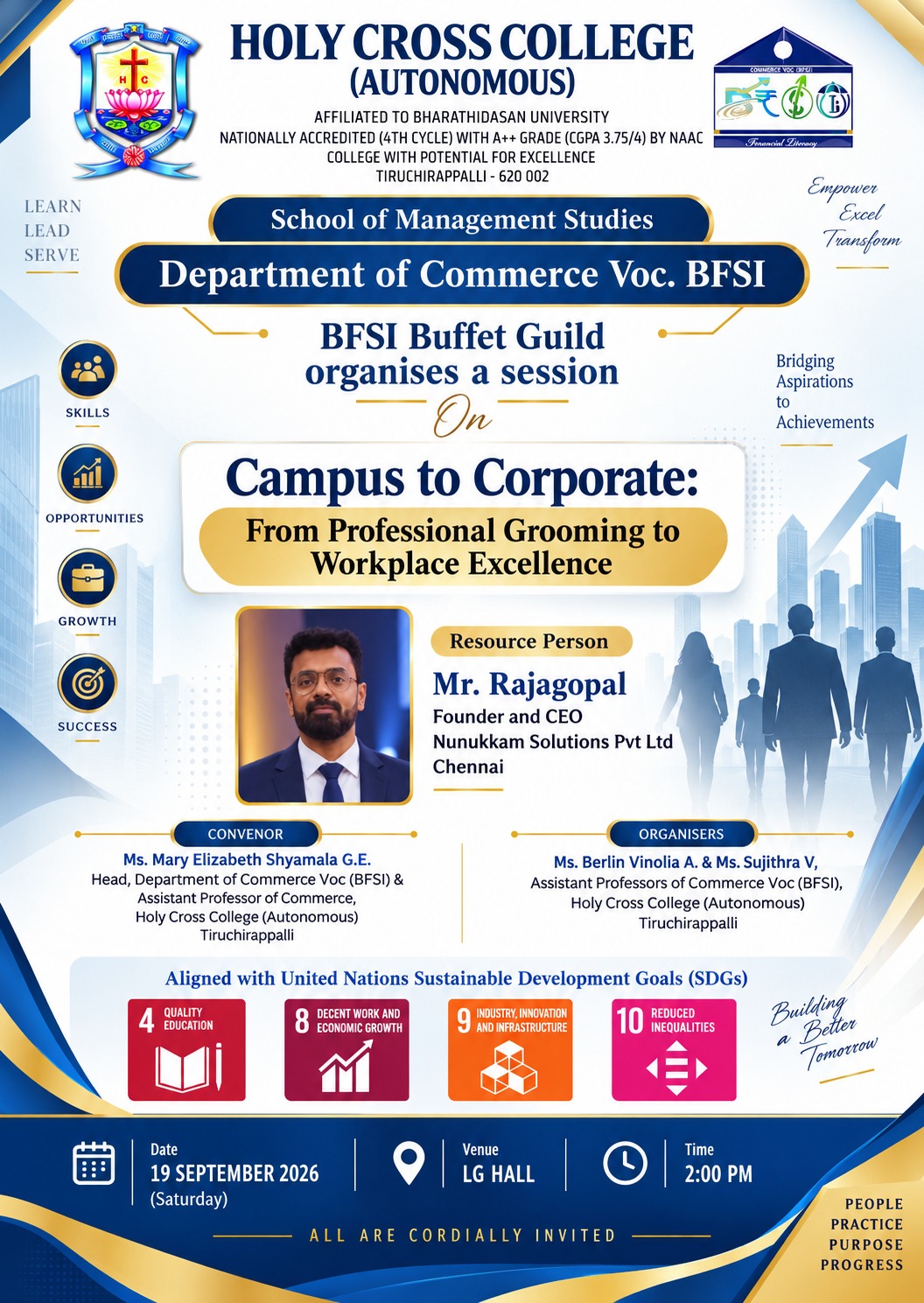 Campus to Corporate: From professional grooming to workplace Excellence