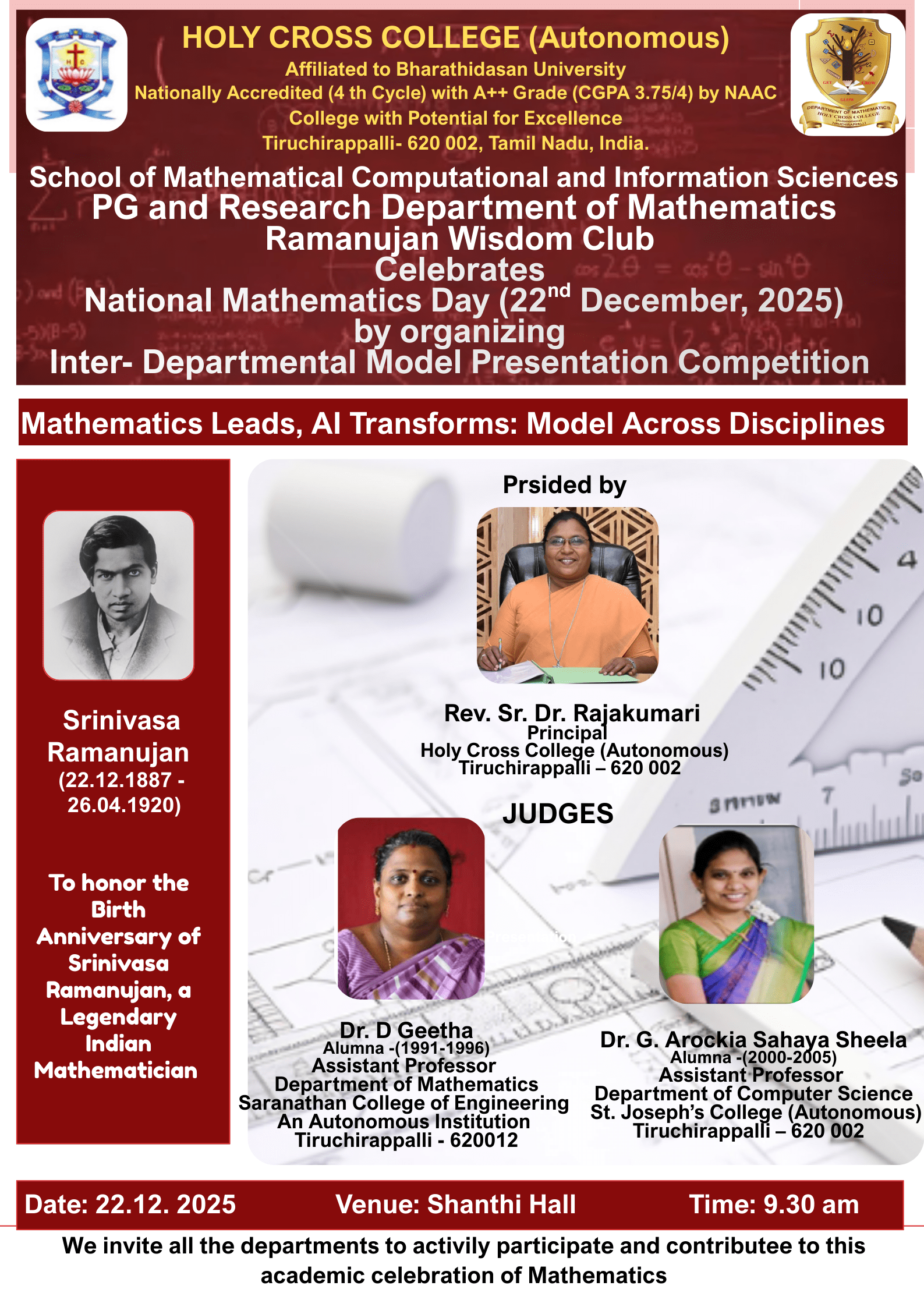 Inter â€“ Departmental Model Presentation Competition