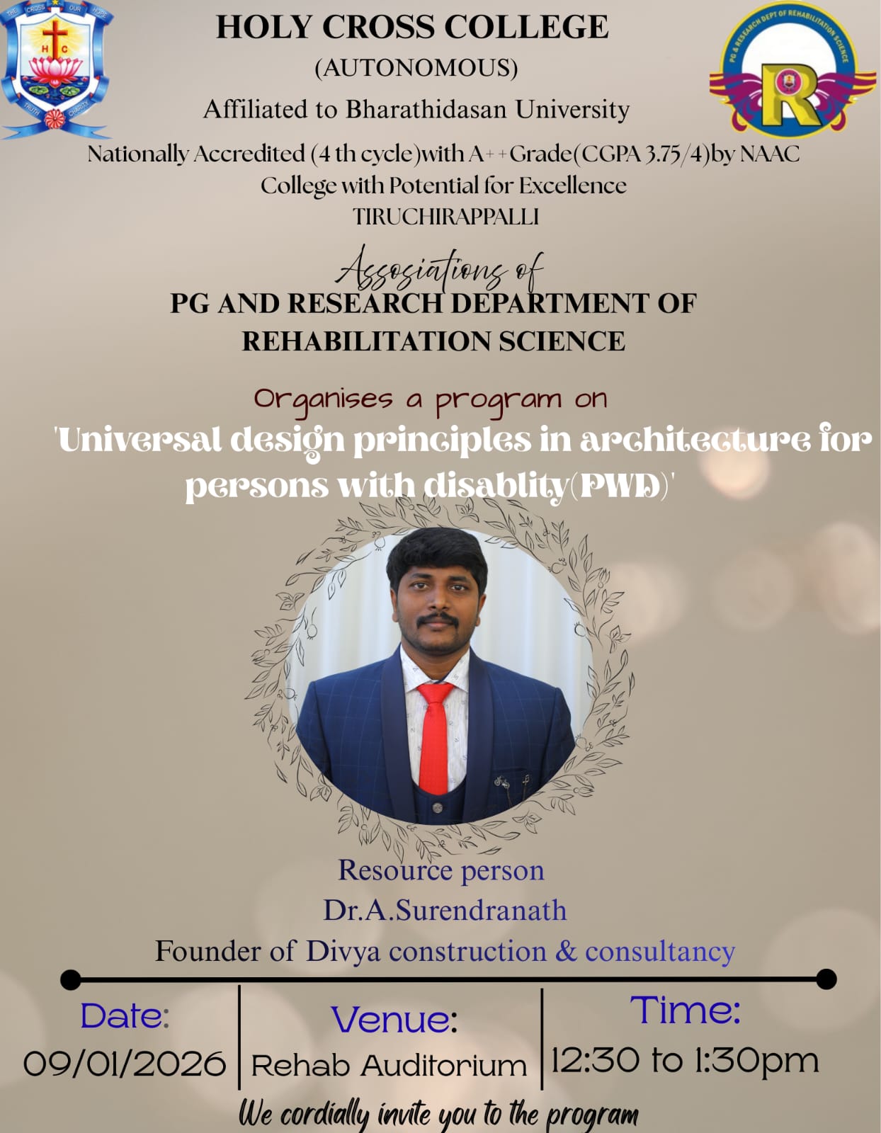 Universal Design Principles in Architecture for Persons with Disability (PwD)