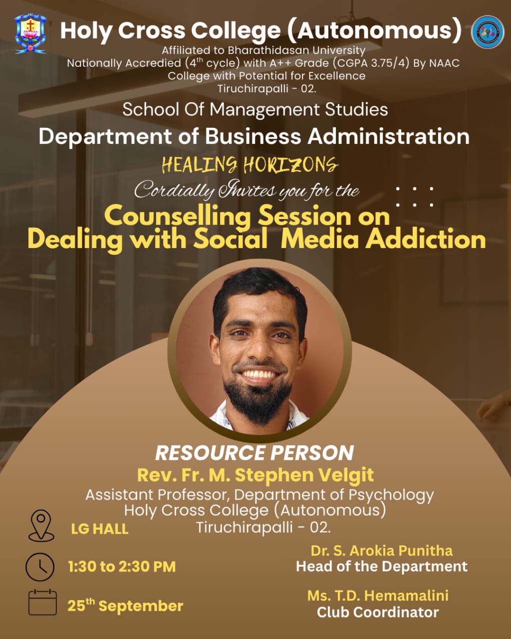 Counselling Session on Dealing with Social Media Addiction
