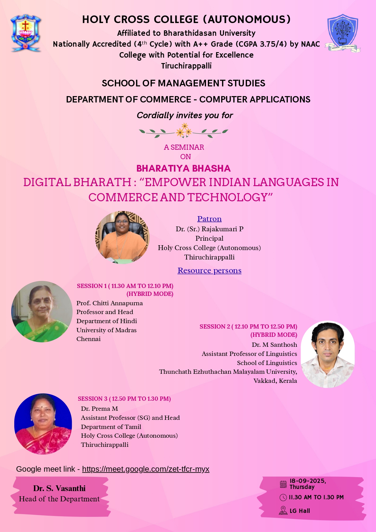 A Seminar on Bharatiya Bhasha - Digital Bharat: "Empower Indian Languages in Commerce and Technology"