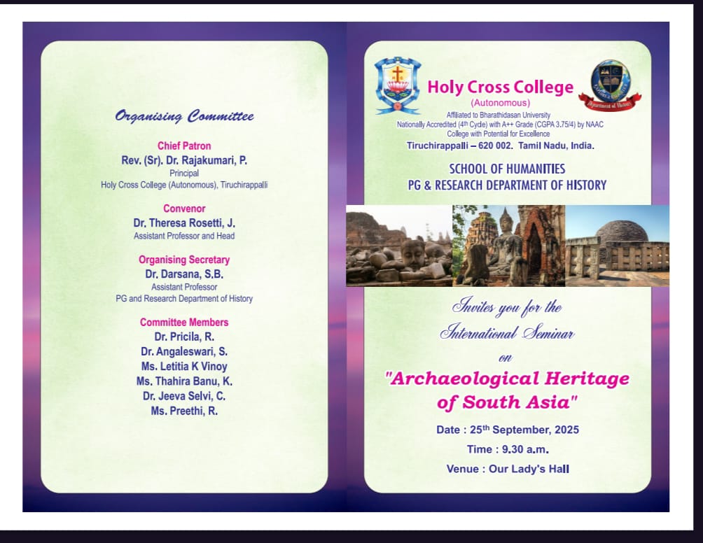 International Conference- Archaeological Heritage of South Asia