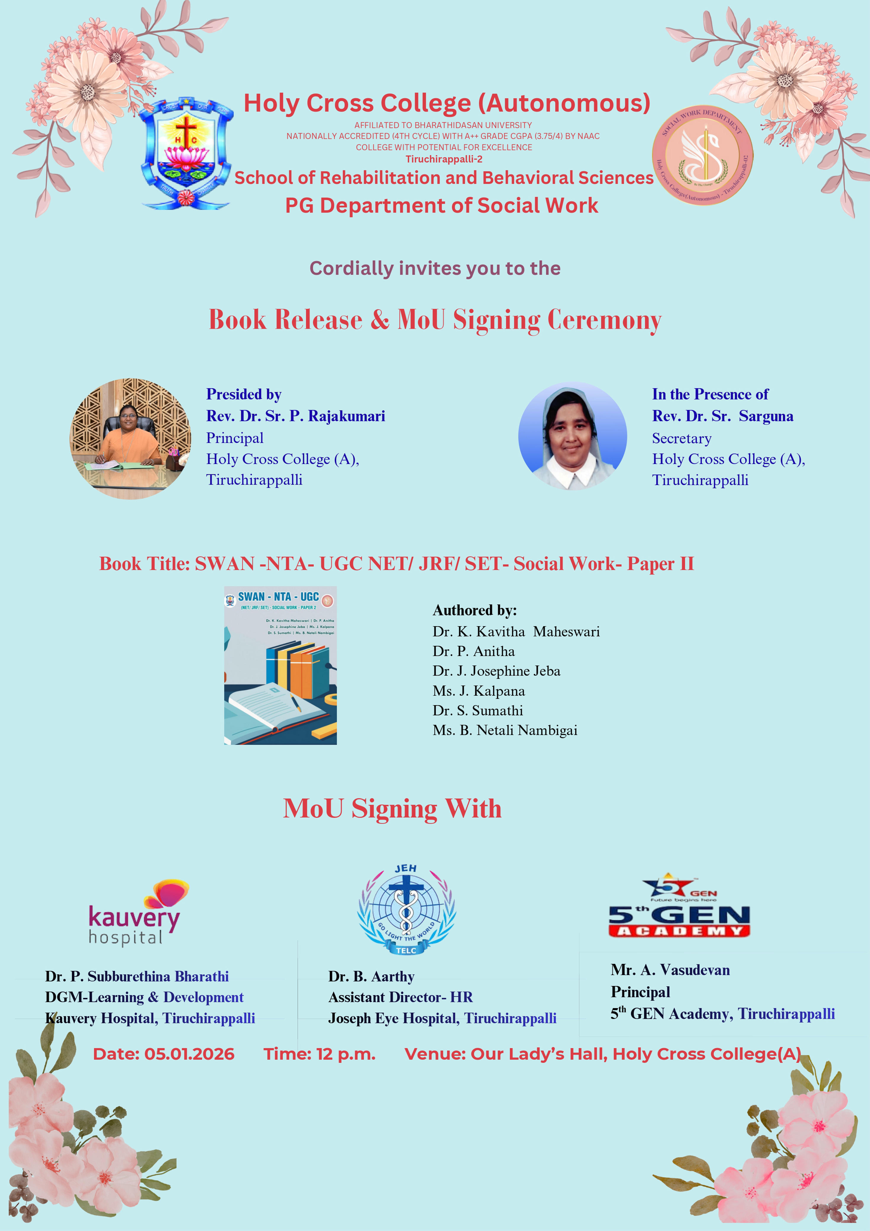 Book Release and MoU Signing Ceremony