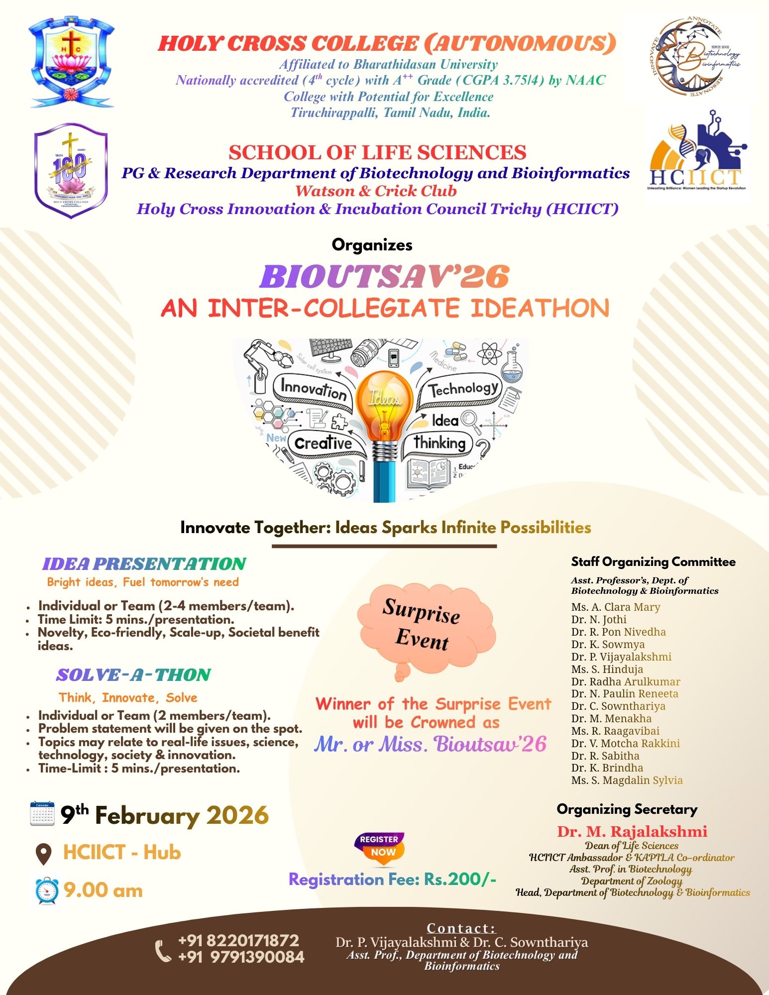 Bioutsav'26 - An Intercollegiate Ideathon