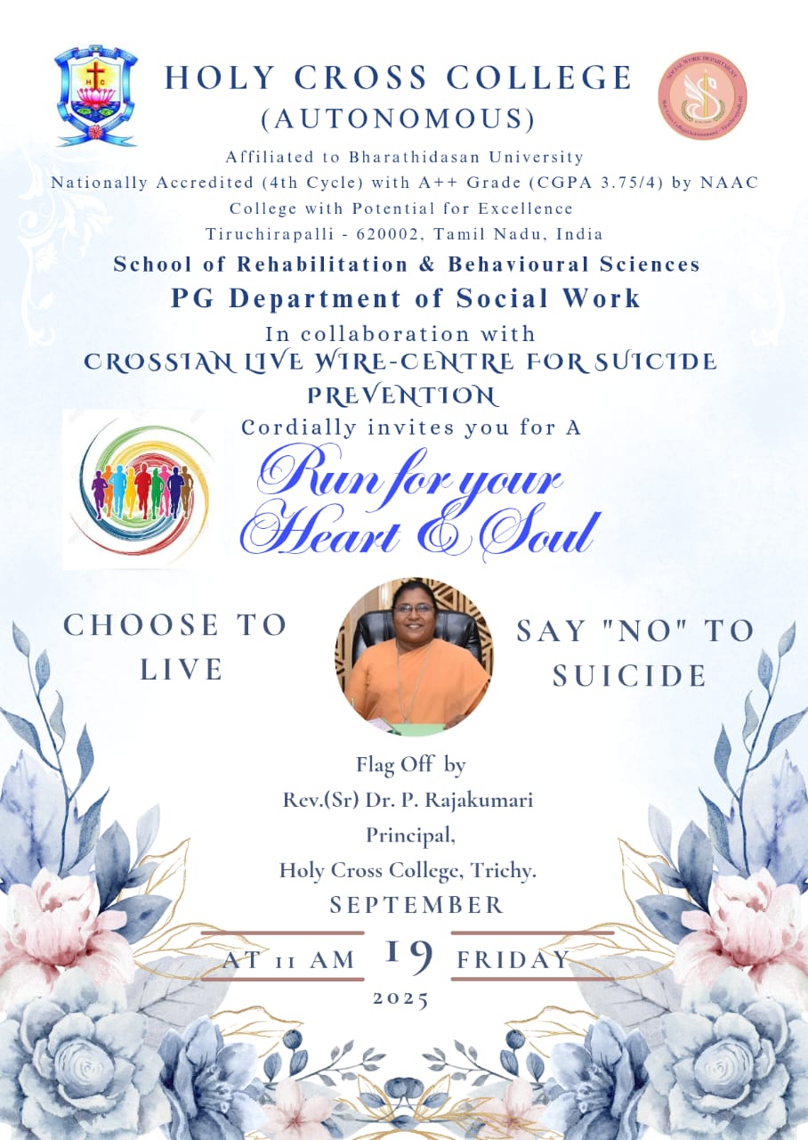 Awareness on Suicide Prevention: Awareness Run