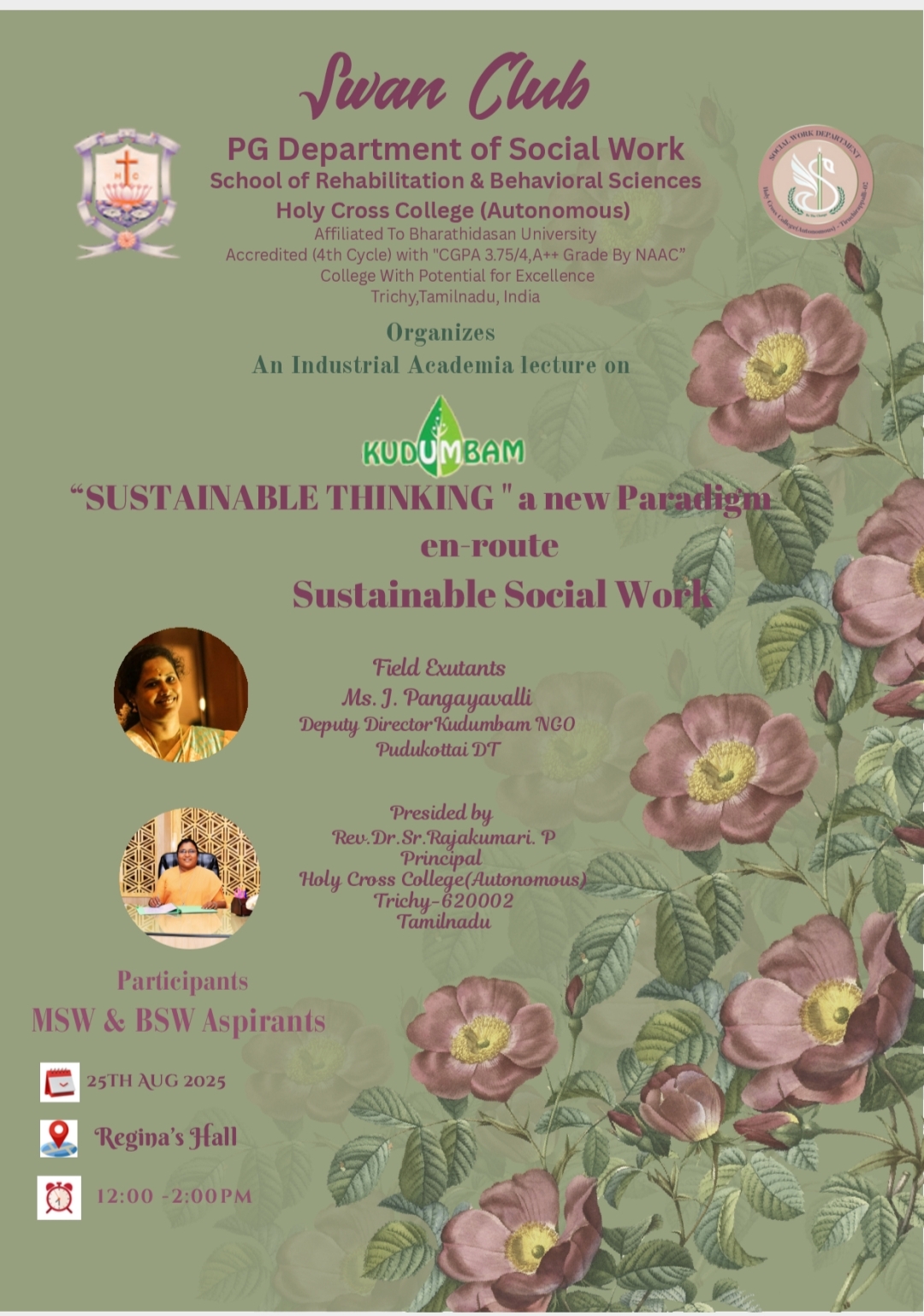 SWAN Club Program Sustainable Thinking