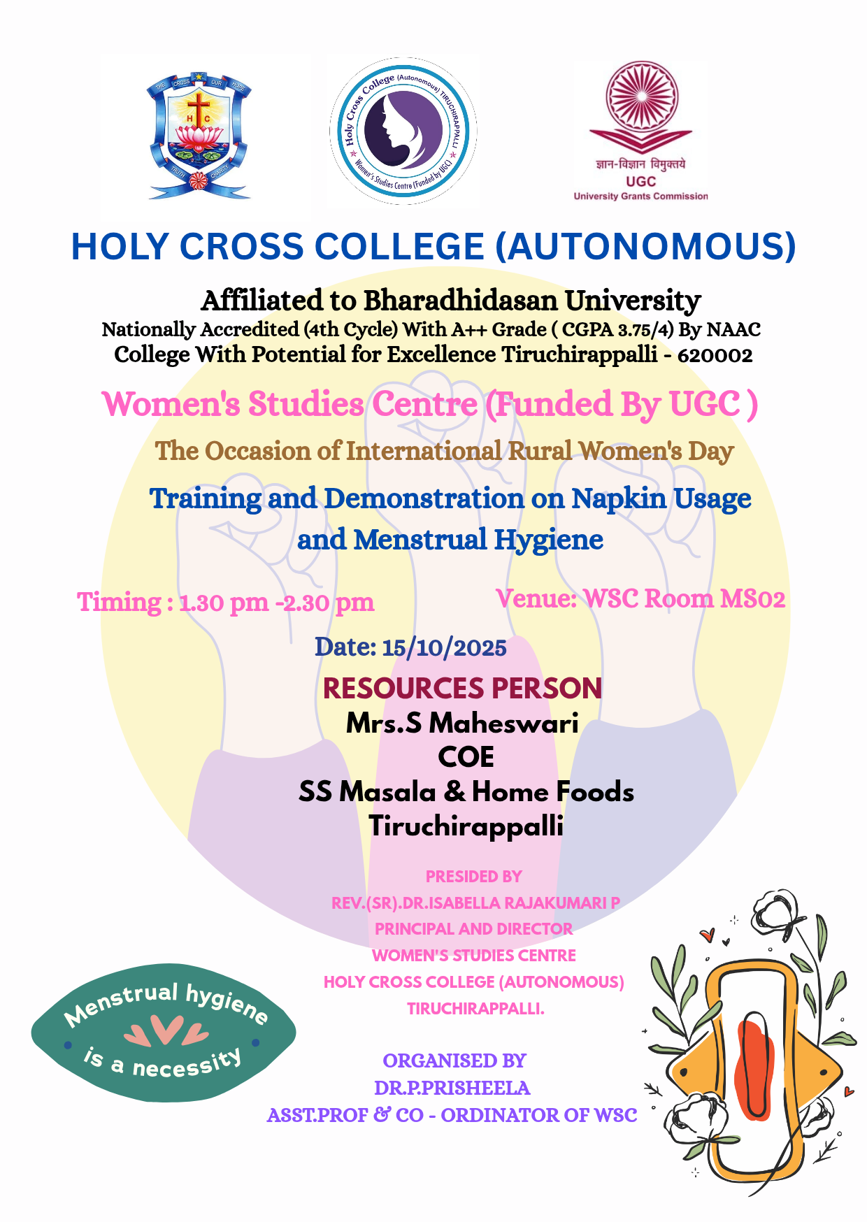 Training and Demonstration on Napkin Usage and Menstrual Hygiene