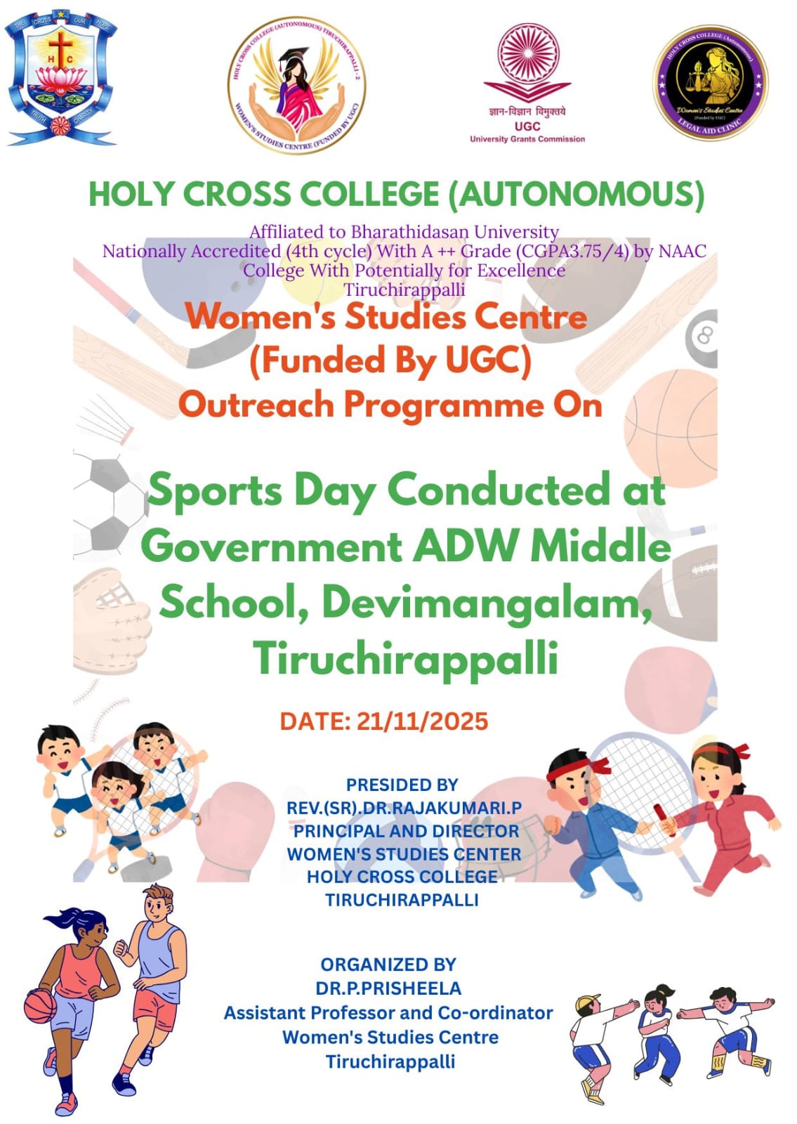 Sports Day Conducted at Government ADW Middle School, Devimangalam, Tiruchirappalli