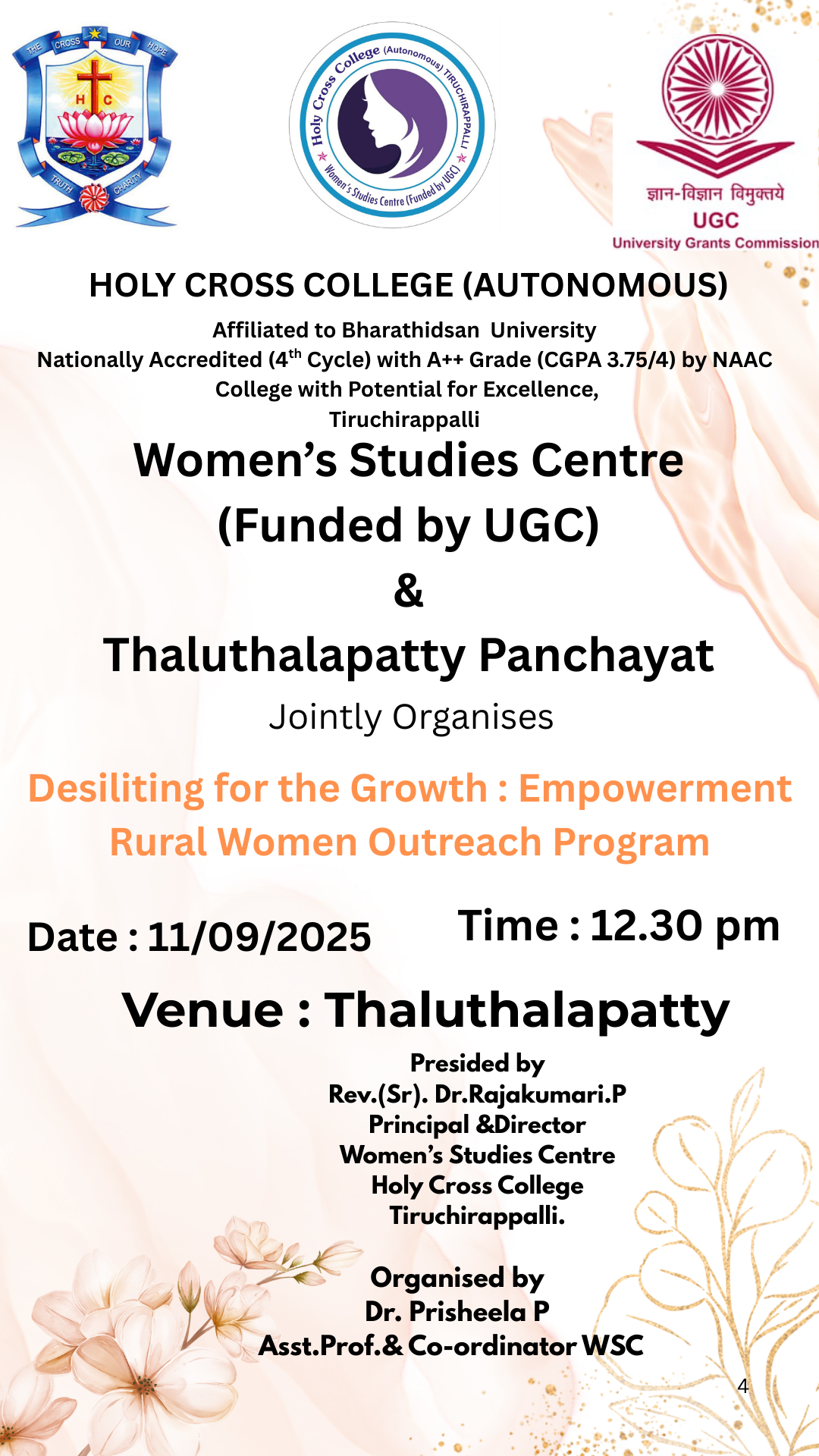 Desiliting for the Growth : Empowerment Rural Women Outreach Program