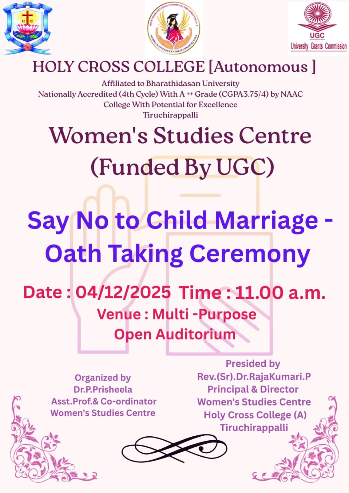 Say No to Child Marriage â€“ Oath Taking Ceremony