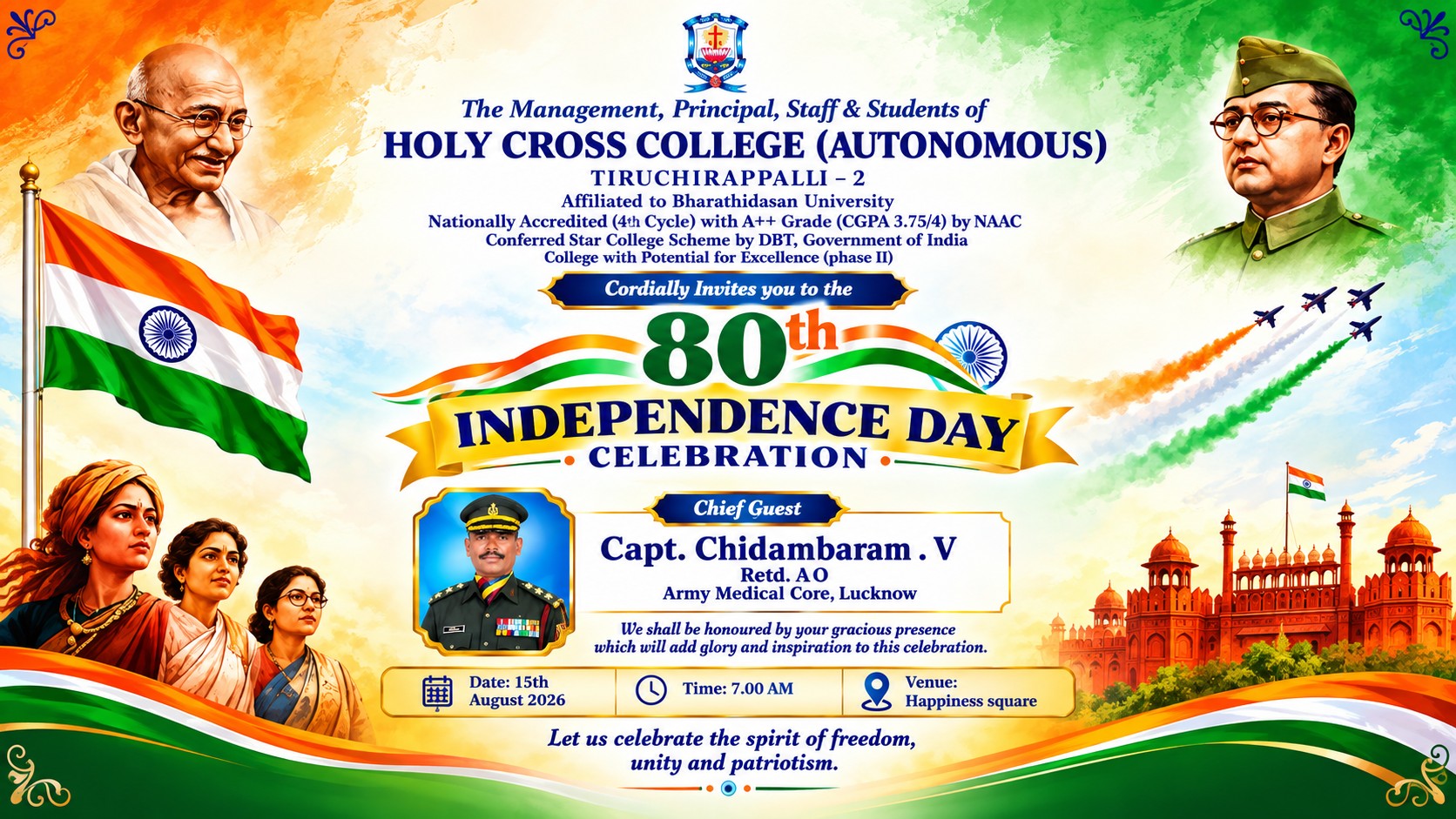 80th Independence Day-15 Aug 2026