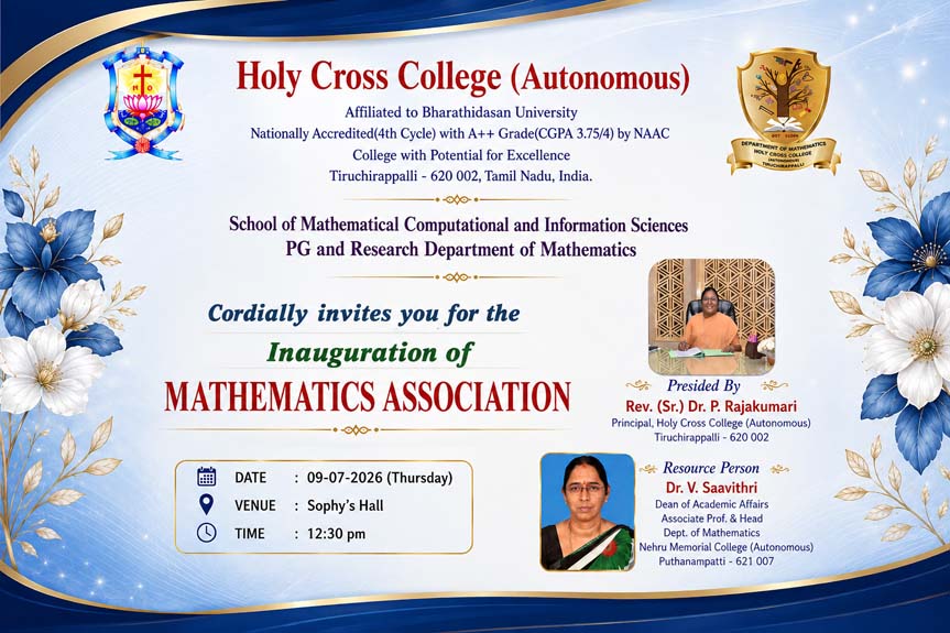 Mathematics Association-9 July 2026