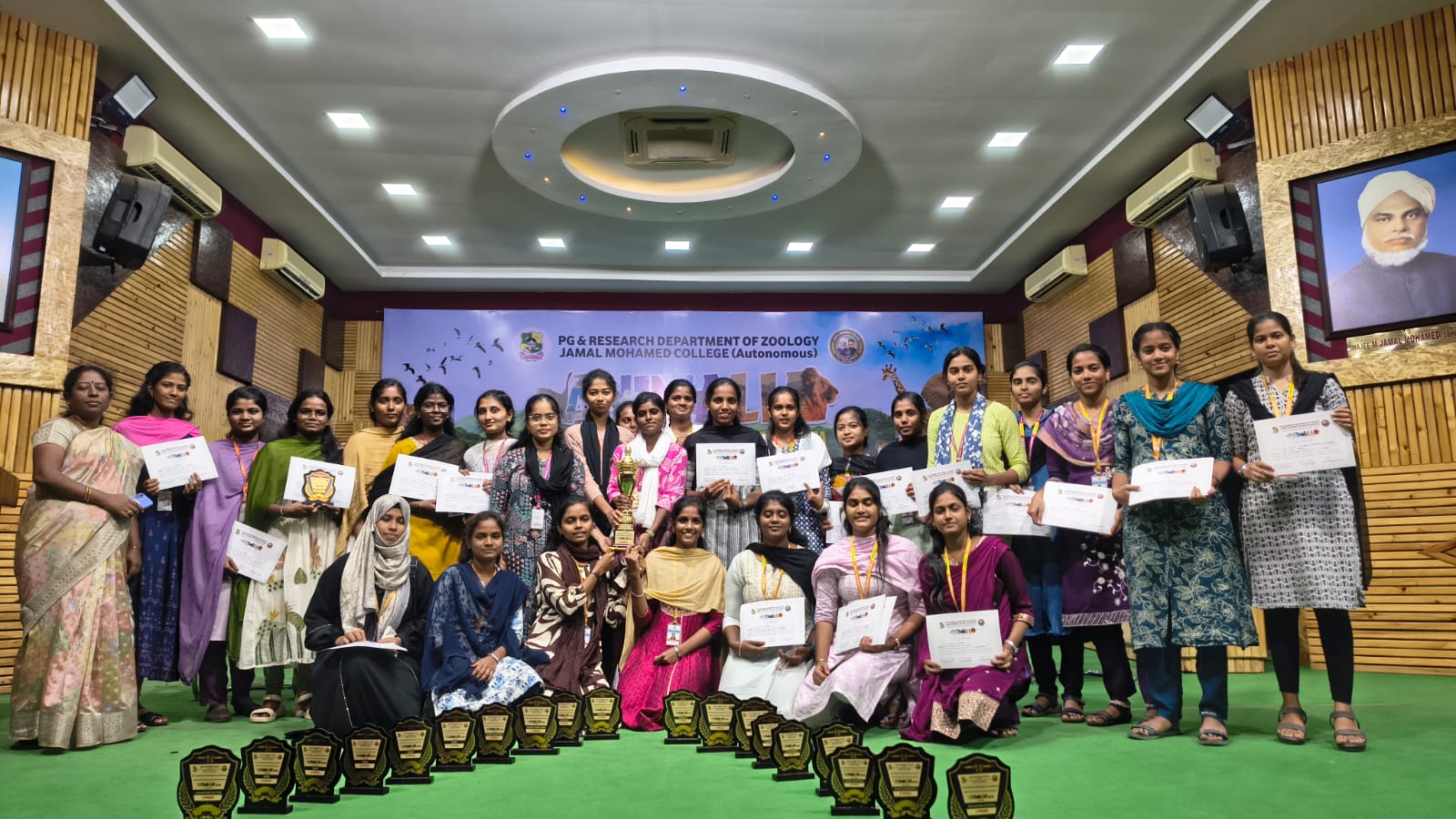 Animalia - A State Level Intercollegiate extravaganza organized by PG &amp; Research Department Zoology, Jamal Mohamed College, Triuchirappalli.